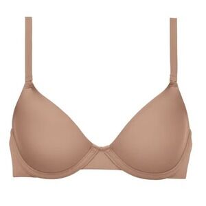 NWOT CUUP 34B The Triangle Underwire Micro Fiber Taupe Bra 130122
